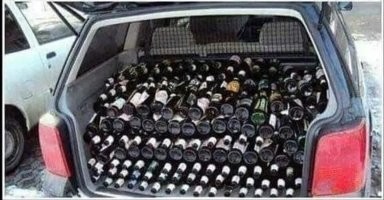 Угадайте, почему объём багажника (и рюкзака, кстати) всегда указывается в литрах...
;-)