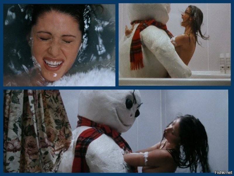 Была в "Снеговике"интересная сцена с Шэнон Элизабет.