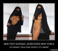 Россия - светское государство. И ношение никабов и паранджи должно быть запрещено.
В мусульманских странах же женщина ОБЯЗАНА  волосы прикрывать платком. И ничего,  все с этим согласны. В светском государстве женщина ОБЯЗАНА ходить с открытым лицом. Кто с этим не согласен чемодан-вокзал-кишлак. И нечего всяким устанавливать свои правила. 

Но если очень хочется, то пусть никаб будет таким.