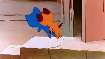 Танцевальный батл кота с тенью