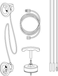 Это такой удлинитель-"скрыватель кабеля" для подключения ТВ или тюнера в стене. Торчащая вилка без напряжения, так сказать серединная зона.