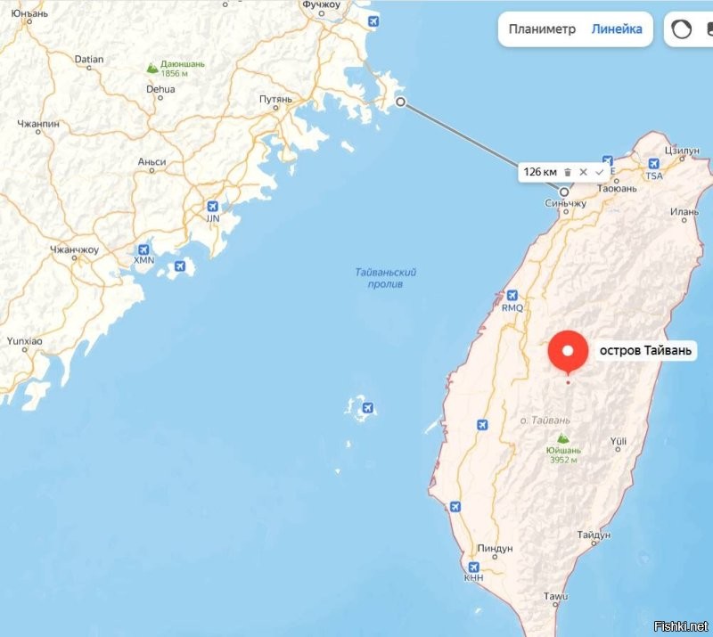 1 миля = 1,6 км. Таким образом, 100 миль = 160 км

Они идиоты что-ли? Китайцы должны свой флот на берег затащить?
Интересно, американские военные стратеги хоть раз на карте тайваньский пролив видели?