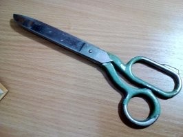 Помню в детстве батя такими ножницами "задавал стиль"