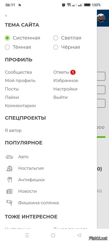 Смотри, вместе с твоим ответом у меня сейчас два. Но если по ним жмякнуть, то ответ всего один. Твой. Каким макаром ты удалил то, чего нет. Расскажи. Андроид, если что.