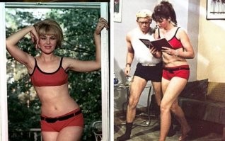 Это не Селезнёва. Хватит уже это фото постить где ни попадя, выдавая его за Селезнёву.
Про это фото уже 100/500 раз писали. Взяли его с зарубежного журнала и прифотошопили лицо актрисы. Просто попалось похожее бикини, вот и прикололись умельцы фотошопа. НО! Очень заметно, что причёска другая, волосы длинее, рост и фигура разные!
И это фото не могло быть сделано во время кастинга ДО съёмок, т.к. данное бикини Гайдай купил его уже незадолго до съёмок эпизода. А так как в эпизоде у актрисы длинные волосы, то и перед съёмкой эпизода на примерке бикини данное фото так же не могло быть сделано, т.к. у модели на фото короткие волосы. Или они за пару дней отросли?
Вот фрагмент ОРИГИНАЛЬНОГО фото и кадр из фильма: