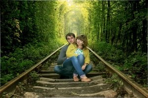 Аллея влюбленных. Украина.