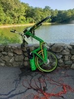 "Супер" джекпот...так то это прокатный велосипед и если его забрать себе могут быть проблемы.