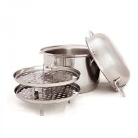 Способ вполне рабочий, но он больше для хайпа среди говнокулинаров с просторов интернета. Куда проще взять обычную кастрюлю и подставку и приготовить на пару.