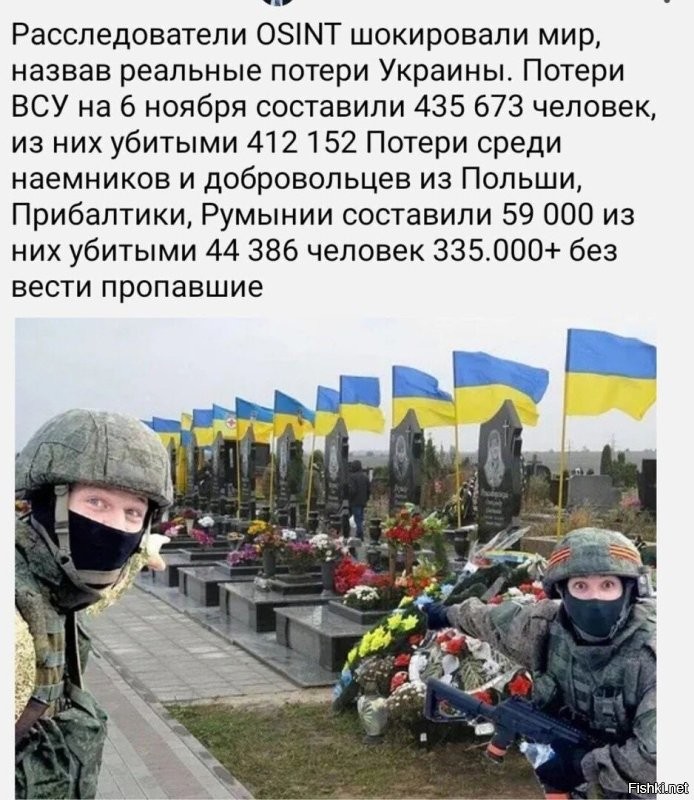 Потери хохлов на 06.11.22