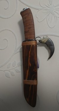 Тесть в своё время подарил коготь.