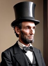 Как будто бы сразу четыре А. Линкольна вместе собрались...