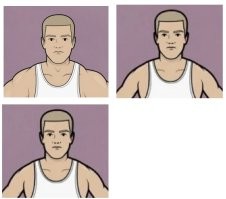 ой! да! пардон муа! это же один и тот же человек! надо было сразу совместить и по вертикали, и по горизонтали! ступил! экскьюз ми энд фогив ми! )