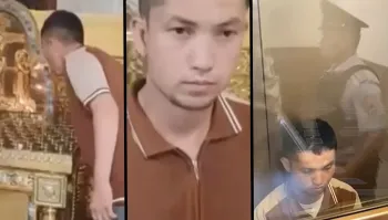 Помните вот этого типа, который спокойно ходил по храму и задувал свечи? Вот, пожалуйста, как я и говорил, это было рекогносцировка, проверка, что можно совершенно беспрепятственно совершить теракт.  ФСБ молодцы, вовремя сработали, но беда ведь в том, как и говорил Бастрыкин- мы их ловим, а вы (госдура) их выпускаете.