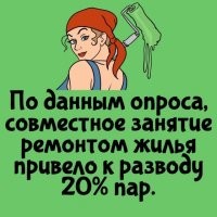 Пока еще нет , но если дальше будет доканывать с поиском именно деревянной мебели я ее убью :) а что бы не париться с ремонтом мы просто наняли фирму и они все сделали за 10 дней и дали гарантию год . Свалить им будет сложно от своих обязательств это не Россия .
