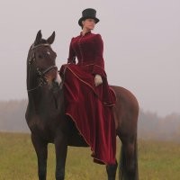 Даже если бы захотели сесть по-мужски у них никак не получилось бы!)