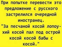 Испанец постигает тонкости русского языка