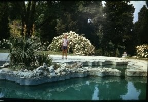 1. Детская игровая комната в пансионате "Донбасс", в Ялте.
2. Ялта. Приморский парк. (бассейн в форме Чёрного моря и Крыма).