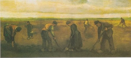 Уборка картофеля (Ван Гог, 1884)