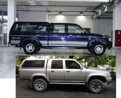 Да не то, что бы дорого и сложно, на самом деле. 
Если самому делать, а не в сервисы обращаться. 
Сложно это официально зарегистрировать. Это да. 
К сожалению. 

Взять Диир G5 (а там кузов от G5), рама длиннее, чем у G3, переставить задний мост вперёд, он на рессорах. 
Всего 4 кронштейна перенести. 
Ну и подвесить ещё один мост сзади. 
Пневмоподвеску на него и один баллон через трос для поднятия, ну или два. 
Хотя, подъем можно и небольшой ручной лебёдкой сделать. 

РК от шишиги или Уаза с дополнительным выводом. Коробку от заднеприводного Safe, или G3/5. 
Карданы по размеру сделать. 

Лет пять назад, можно было тысяч в 200 уложиться по переделкам. 
Сейчас, конечно, дороже.