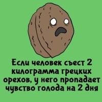 Ну да, ср..ть будете дальше чем видите. Орех очень жирный, таким количеством легко травануться.
