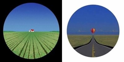Изображение в аппарате для проверки зрения.