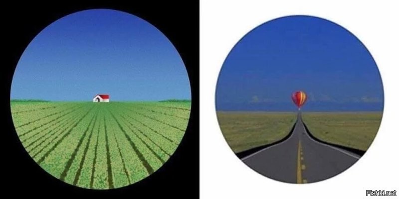 Изображение в аппарате для проверки зрения.