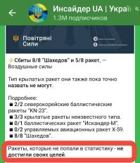 Интересное окончание... Это в смысле что всё записанное ими в "сбитое"  - до своих целей долетело?