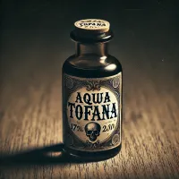 Джулию стали называть "спасительницей женщин", благодаря средству аква-тофана, на флакончике с которым был нарисован святой Николай Чудотворец. Николай Чудотворец хреново выглядит.