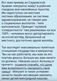 Нужно перенимать прогрессивный опыт  взаимоотношений с "трудовыми специалистами" Саудовской Аравии
