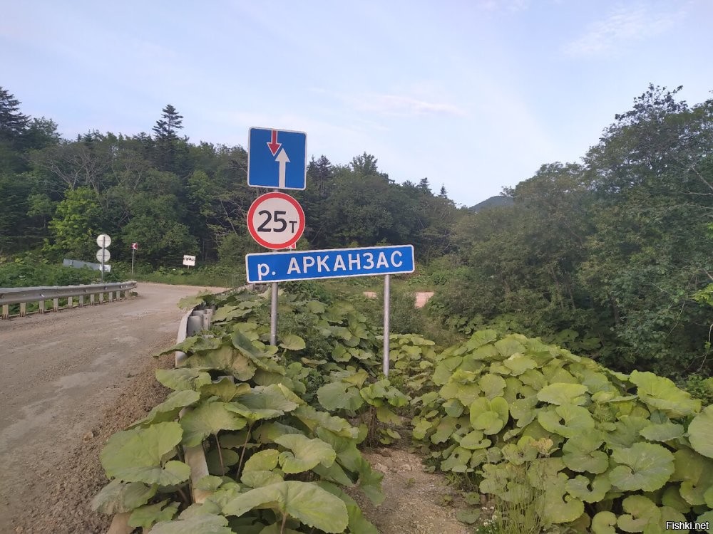 Река Арканзас, Холмский городской округ, Сахалинская область. Впадает в Татарский пролив. Речушка небольшая, но имеющая множество притоков. Самые большие   Колумбия и Миссисипи.