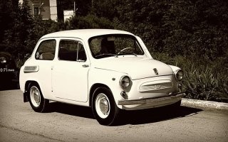 tesla disguised as a "Запорожец".