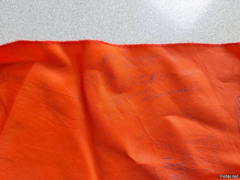 Блин, люди примерно 1976 года, если ваше имя на этом галстуке есть, отзовитесь пожалуйста!!!  Пионерский лагерь им. Гагарина" под Таллинном , гора "Гамлет" если кто помнит....