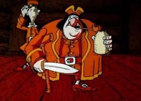 "- Пусть тот, у кого хватит духу, вынет свой кортик. И я, хоть и на костыле, увижу какого цвета его потроха, прежде чем погаснет эта трубка"