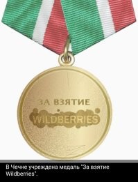 В Чеченской республики наградили бойцов, отличившихся при взятии Wildberries. Первым медаль получил Адам Кадыров