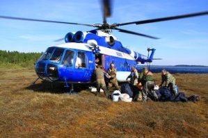 Вот как выглядит нормальный вертолетный заброс на рыбалку