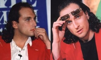 Ну, ХЗ... У молодого Нагиева длинные волосы и нос с горбинкой (что кстати с возрастом не меняется, в отличии от причёски).