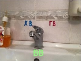 Выключена вода