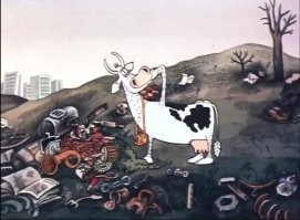 Мультик вспомнился. А вместо молока, бензин.