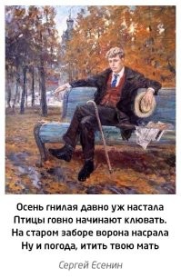 Я тоже пойду за водкой. Ибо холодно и на улице, и на душе.