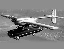 Я  бы сказал  это  больше винтокрыл.  По фото не ясно - крыло там выполняет функцию несущего крыла, или тупо опора для расположения пропеллеров.
Но, так -то попытка далеко не первая.. вопрос какое государство и где разрешит тебе самостоятельно летать, какую квалификацию тебе надо будет иметь, и кто будет заниматься ТО транспортного средства, выдавая ему разрешения на полёты, чтоб оно не рухнуло на головы обычным пешеходам. Очень много нюансов, чтоб на данный момент стать массовым явлением. По сути, если такое и разрешат,  то это получится подвид частных воздухоплавательных средств, которые будут подчинять правилам и регламентам авиации, а возможность ездить по дорогам общего пользования, будет просто дополнительным бонусом.
В общем идея не нова, и кто может позволить себе такой автомобиль в качестве экспериментального образца или из малой серии, предпочитают сразу покупать частный самолёт\вертолёт, просто потому что нет смысла в этом гибриде от функции автомобиля.