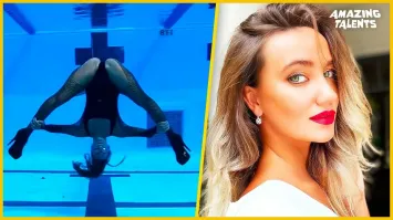 Синхронистка повторила под водой знаменитый танец из клипа Майкла Джексона