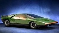 Это не космическая тематика, это мода у итальянцев в 70-х на клиновидные силуэты, Ламба, Альфа, Лянча, Мазер, а там Пинифарина, Бертоне, Загато
