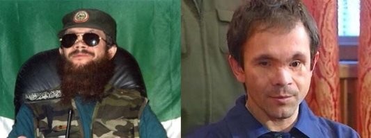 Без бороды они выглядят ещё хуже. Вот, к примеру, Салман Радуев до и после бритья.