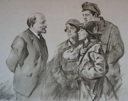 Марк Клионский - большой любитель соцреализма и Ленина. Тем и промышлял.
