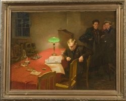 Марк Клионский - большой любитель соцреализма и Ленина. Тем и промышлял.