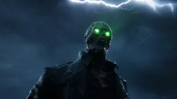 Шрайк из "Хроники хищных городов". Почти неуязвимый, страшный в бою, оказался обладателем доброго сердца, способного прощать.