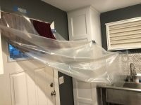 А не проще было присобачить полиэтилен снаружи?