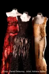 Идея может и не плохая,но реализация.гоно.Из гон.донов и то красивей получается.И да,все платья из гон.донов.