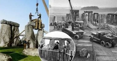 Изначально  камни перетащили из Уэльса в Уилтшир.
По мнению археологов, на территории Уэльса использование Стоунхенджа носило ритуальные цели, в частности для захоронений людей. Не имея возможности транспортировать останки предков, валлийцы приняли решение о переносе самого памятника.
Да и на нынешнем месте валуны не сразу оказались. Так что всякие теории про какой-то календарь и прочие сказки - реклама, не более.