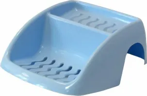 Ну да - мыльница прямо ноу-хау ... по мне вот эта и удобней и была подобная еще у моих родителей лет 30 назад ... Для современных квадроберов которые впервые видят - это не лоток ... вешается просто на край ванны